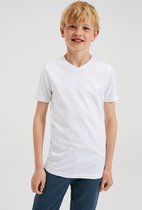 WE Fashion Jongens basic T-shirt met V-hals, 2-pack