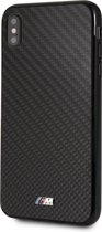 Zwart hoesje BMW - Backcover - Carbon Inspiration - iPhone XS Max - Hard Case