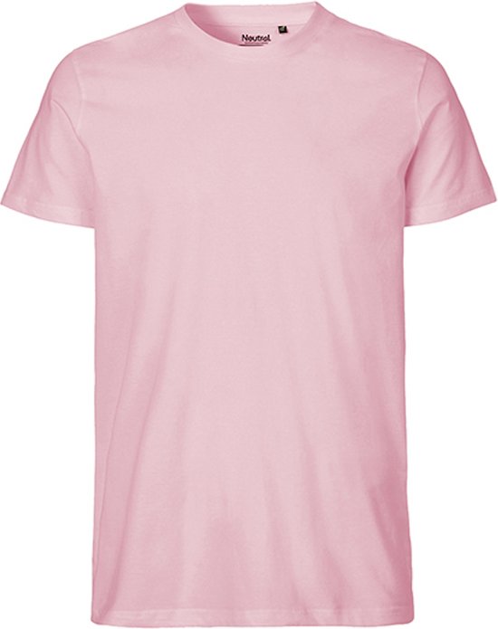 Fairtrade Men´s Fit T-Shirt met ronde hals Light Pink - S