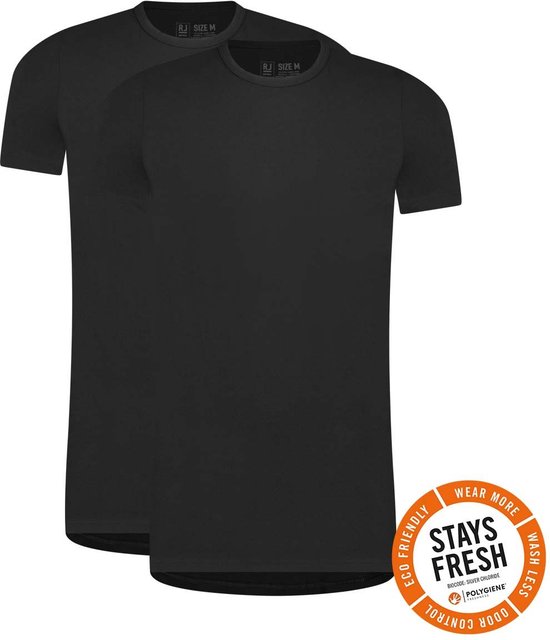 RJ Bodywear Everyday Roermond T-shirt (2-pack) - heren T-shirt - zwart - Maat: L