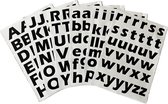 Afecto cursief plakletters zwart | alfabet stickers | | hoogte 4 cm | cursief | schuine letter