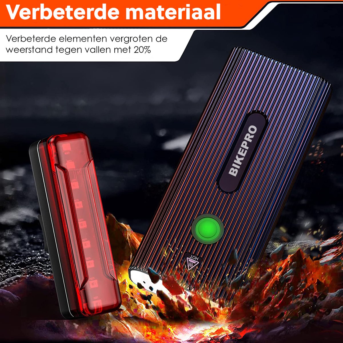 BikePro LED Fietsverlichting Set - 600 Lumen thumbnail 3