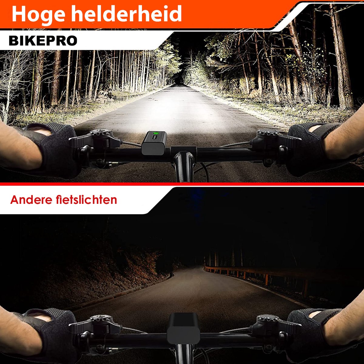BikePro LED Fietsverlichting Set - 600 Lumen thumbnail 2