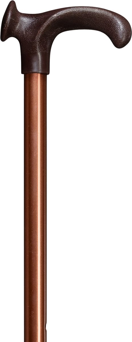Gastrock Verstelbare wandelstok - Brons - Relax-grip - Rechtshandig - Ergonomisch handvat - Verstelbaar - Lengte 76 - 99 cm - Aluminium - Gewicht 295 gram - Diameter wandelstok 18 mm - Wandelstokken - Voor heren en dames - Anatomische wandelstok
