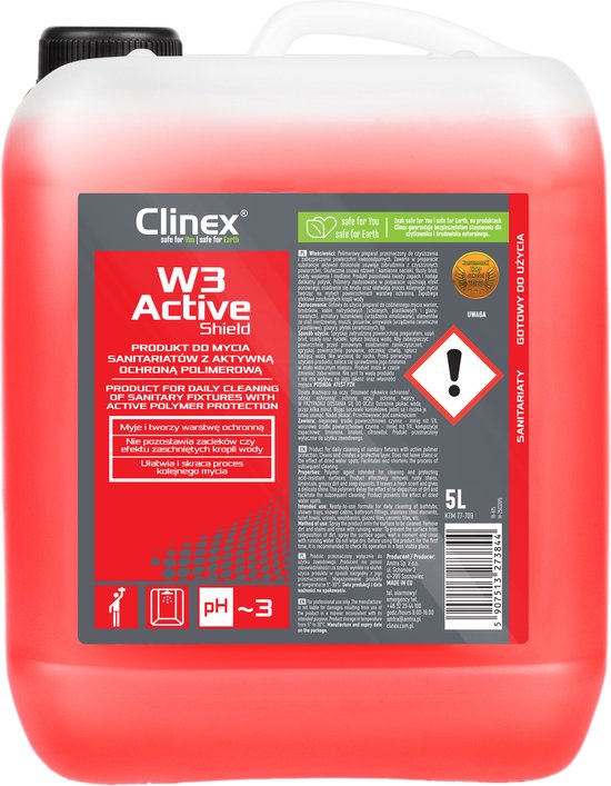 Clinex W3 Active Shielt sanitairreiniger – 5 liter