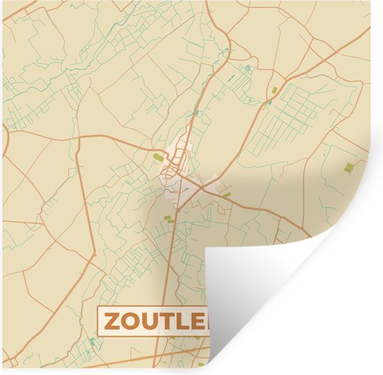 muurstickers-sticker-folie-zoutleeuw-belgi-plattegrond