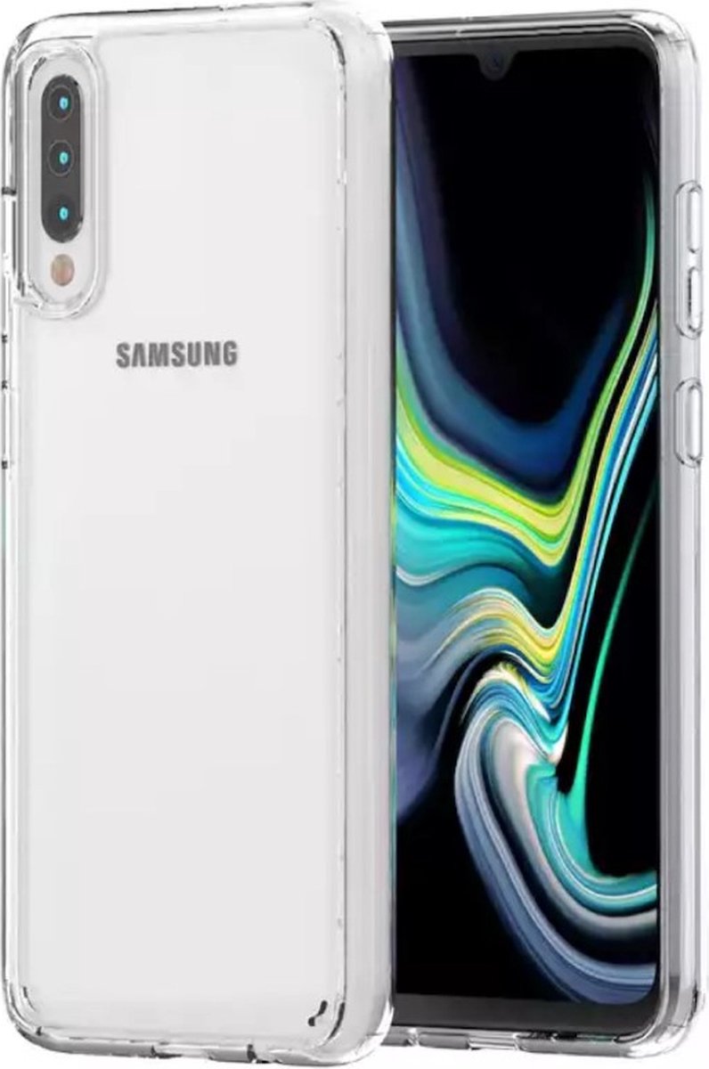 Hoesje Geschikt voor Samsung Galaxy A70 silicone back cover/Transparant hoesje