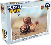 Puzzel Slakken - Steen - Dieren - Legpuzzel - Puzzel 500 stukjes