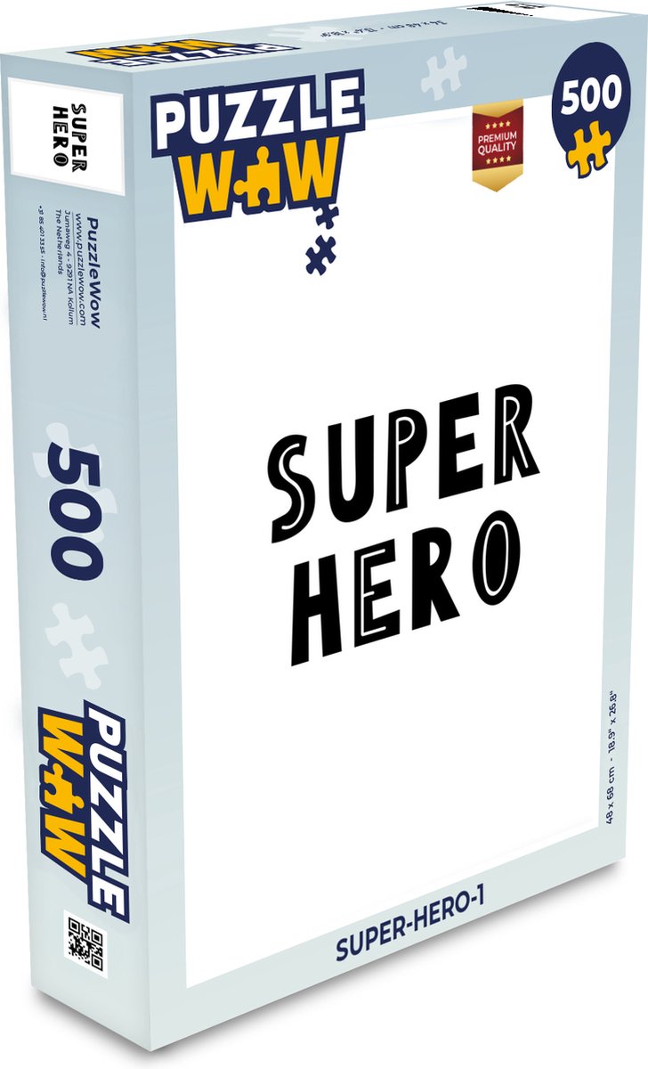 Puzzel Jongens - Quotes - Super hero - Kind - Spreuken - Legpuzzel - Puzzel 500 stukjes