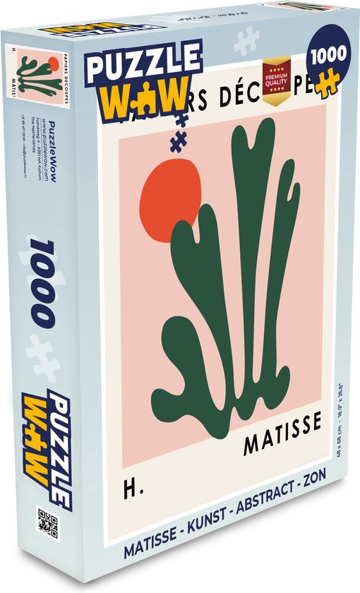 Puzzle Matisse - Art - Abstrait - Soleil - Puzzle - Puzzle 1000 pièces adultes