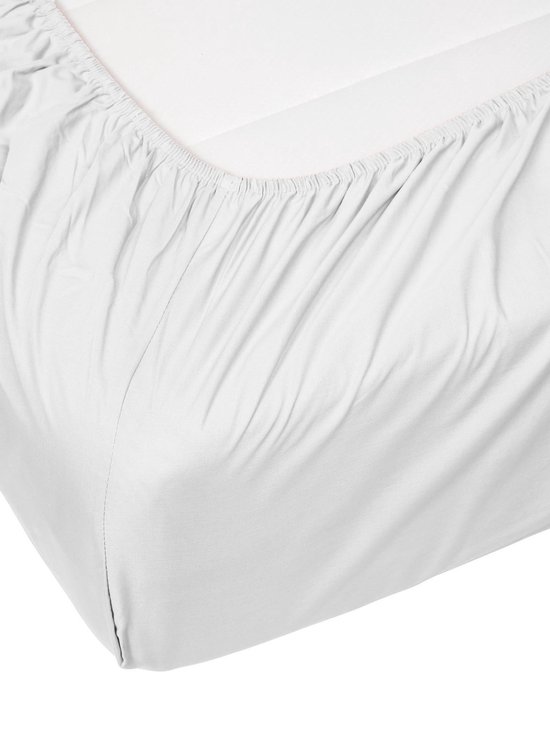 ESSENZA Hoeslaken Premium Percale Wit, 180x210 cm - 100% katoen perkal - Effen