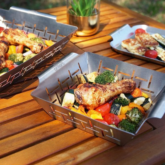 Exitoso Grillplaat 30×40 Cm | Plancha Met Grillspatel | Gasgrill Van Dik En Roestvrij Staal 4 Mm Dik Universele Maat