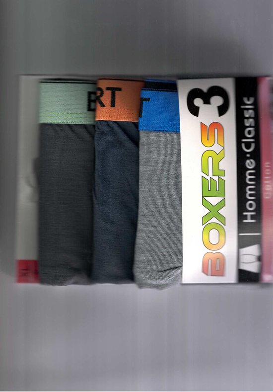 YESWEL Boxershorts Heren 6-pack, Ademend Katoen Lange Onderbroeken, Losse Retro Onderbroeken (Zwart, L