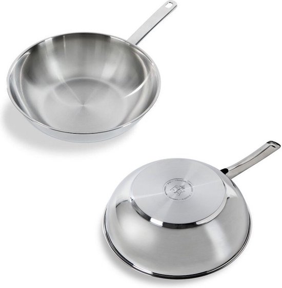 BK Wokpan Bright RVS – ø 28cm