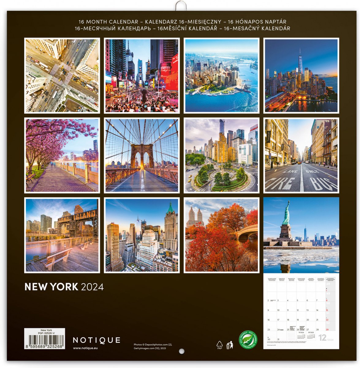 New York Kalender 2024 Presco