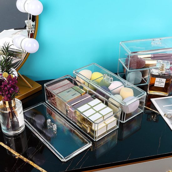 Organisateur de tiroir de bureau acrylique transparent - Bureau