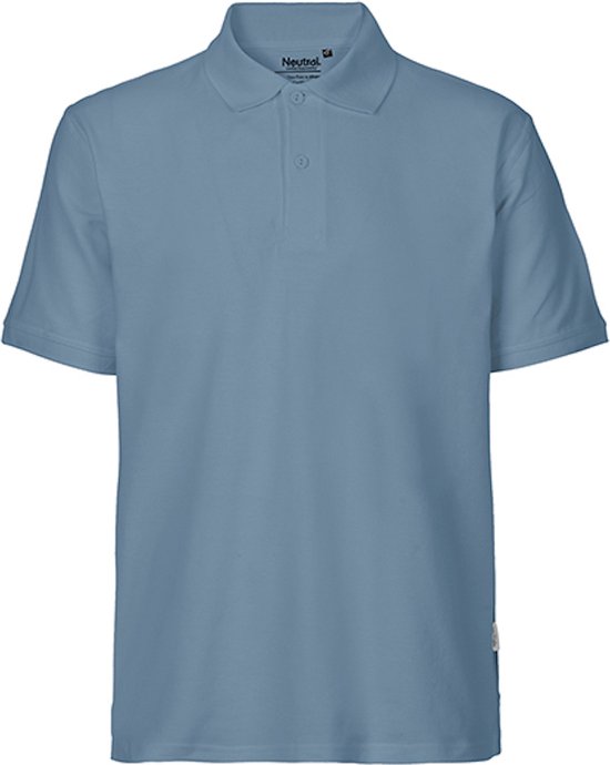 Men's Classic Polo met korte mouwen Dusty Indigo - XL