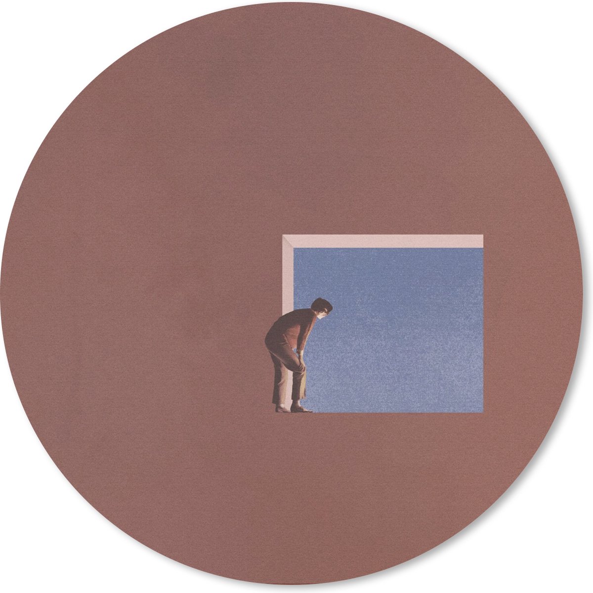 Muismat rond 20x20 cm - Mousepad Man - Vintage - Design - Ronde muismatten
