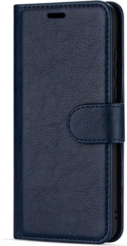 Hoesje Geschikt voor Apple iPhone 14 pro hoesje/Wallet case /L book case Portemonnee kaarthouder/ magneetflipje/ kleur Donkerblauw