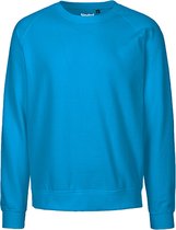 Fairtrade unisex sweater met ronde hals Sapphire - L