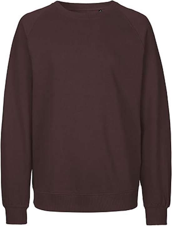 Fairtrade unisex sweater met ronde hals Brown - XS