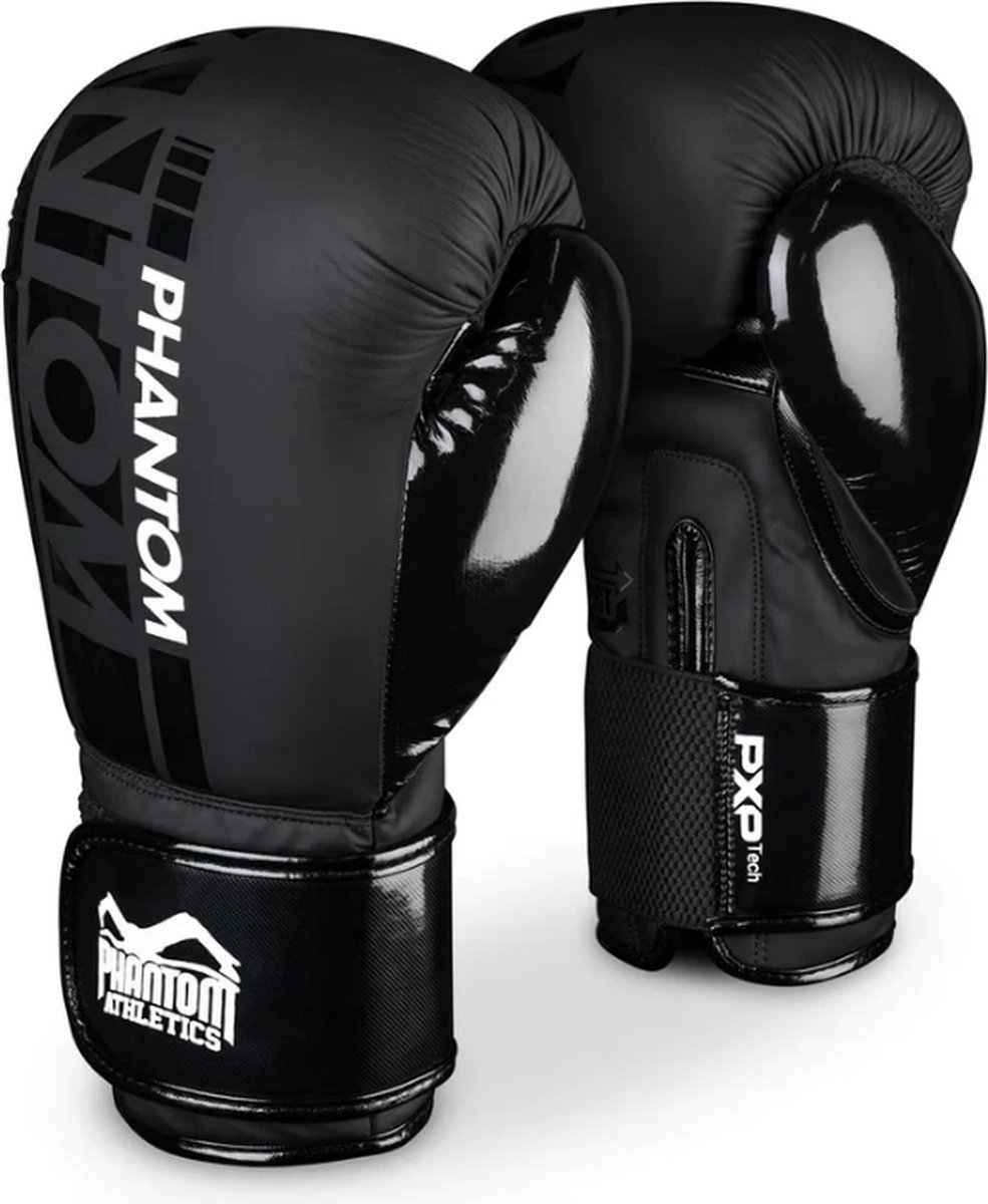 Phantom Athletics - Boxing Gloves - Bokshandschoenen - APEX Speed - Black / Zwart - 16 Oz
