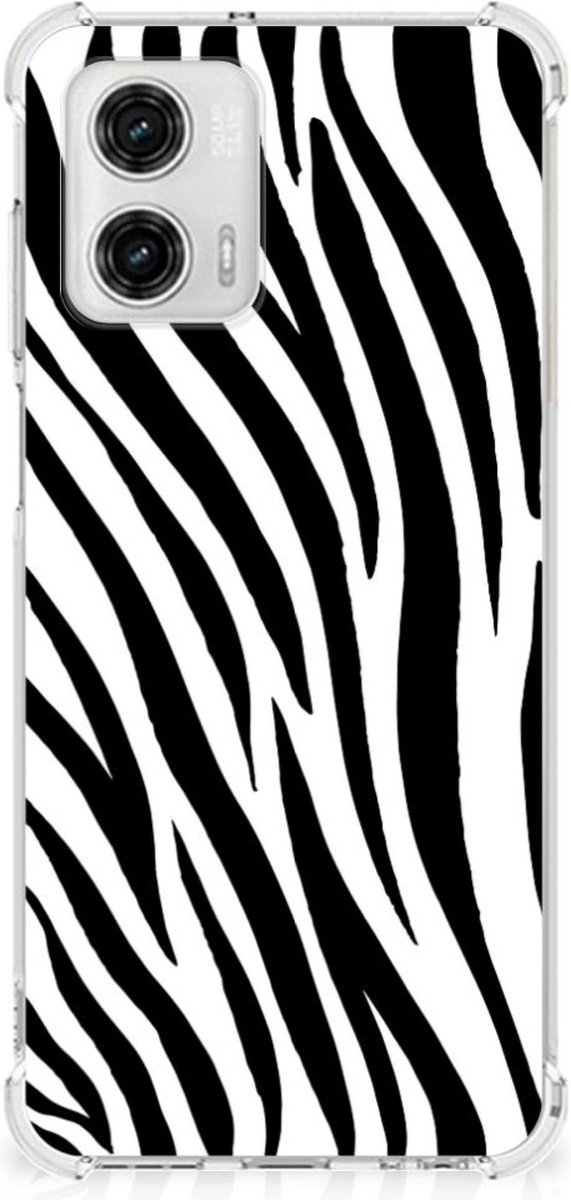 Motorola Moto G73 Case Anti-shock Zebra