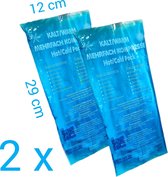 koud-warm kompres - 2 stuks - Hot-cold pack - 12 x 29 cm - 410 gram - Flexibel coolpack / icepack / gelpack voor bij blessures - Platte Koelelementen voor koeltas
