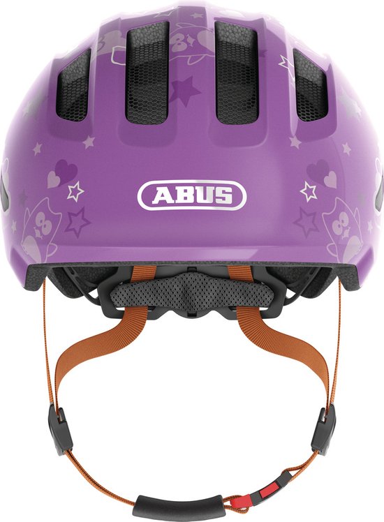 Fietshelm ABUS SMILEY 3.0 purple star M - 50-55 cm - paars - Geschikt voor gebruik op kinderfietsen - 240 g — afbeelding 4
