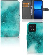 GSM Hoesje Xiaomi 13 Fotohoesje Painting Blue