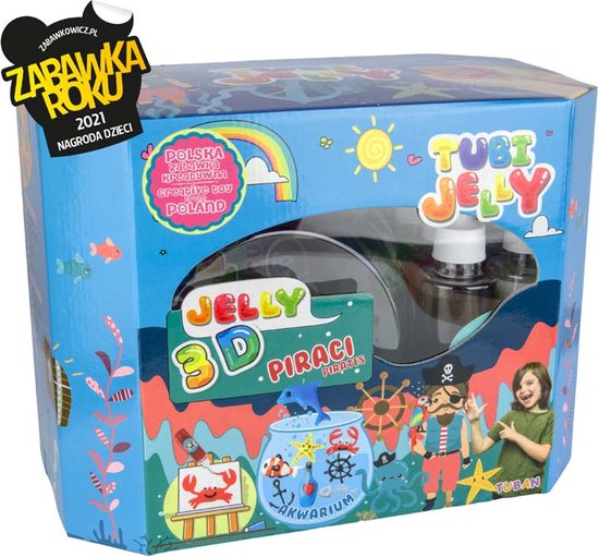 TUBI JELLY SET WITH 8 COLORS AND BIG AQUARIUM PIRATES