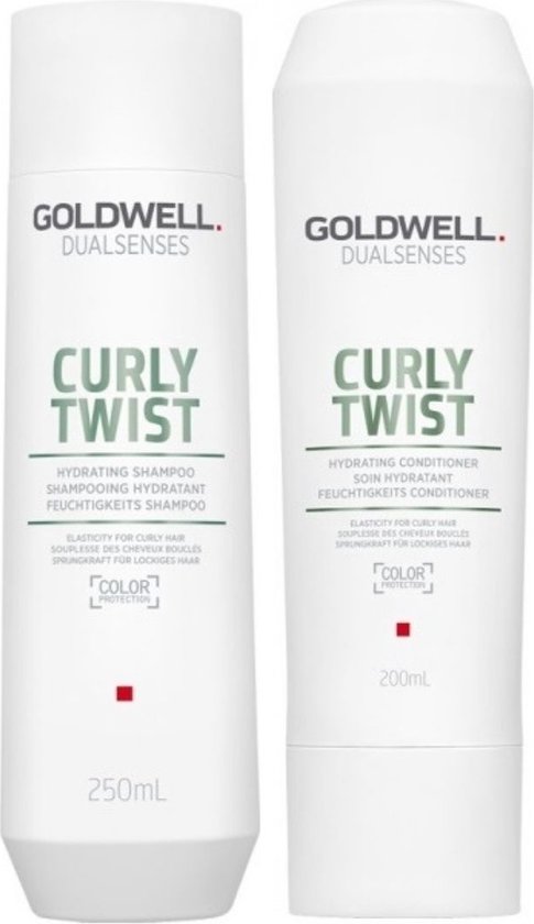 Goldwell Dualsenses Curly Twist Hydrating Shampoo en Conditioner. Beschermt gekleurd haar.