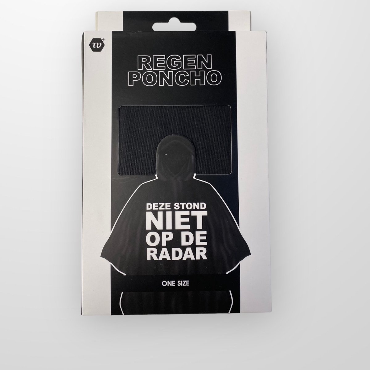 D+F Regenponcho Festival - "Deze stond niet op de radar" - Unisex met capuchon - Herbruikbaar - Onesize - Regenjas met capuchon - Lichtgewicht - Regenkleding - Regenponcho's - Volwassenen - Regen poncho fiets - Festival