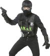 Widmann - Politie & Detective Kostuum - Swat Set Theo - Zwart - One Size - Carnavalskleding - Verkleedkleding