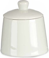 Vessia Sucrier avec couvercle - blanc - 350 ml - porcelaine - 9,5 x 9,5 x 10,5 cm
