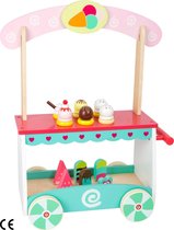 Jouets Chariot à Glaces en Bois - 12 Types de Glaces Différents - Convient aux Enfants à partir de 3 Ans