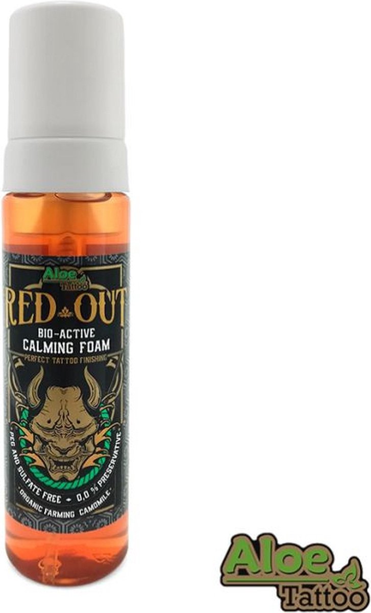 Aloe Tattoo Red Out 220ml To Reduce Redness | Tattoo Care | PMU | Verzacht de getatoeëerde huid