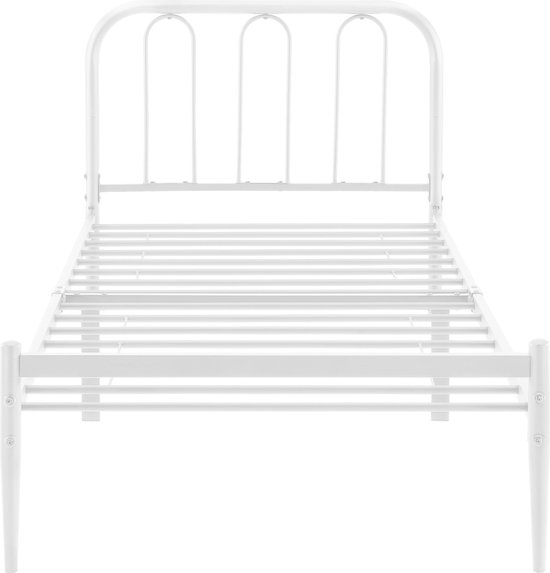 Dreamzie Metalen Bed 160x200 Met Lattenbodem Bedframe Poten Hoogte 45 Cm Stabiel Eenvoudige Montage Veel Opbergruimte 659326734