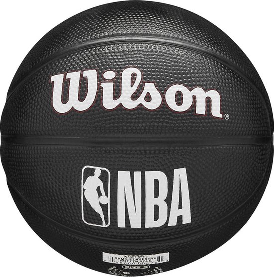 Wilson NBA Team Tribute Mini Black Basketbal Team Miami Heat