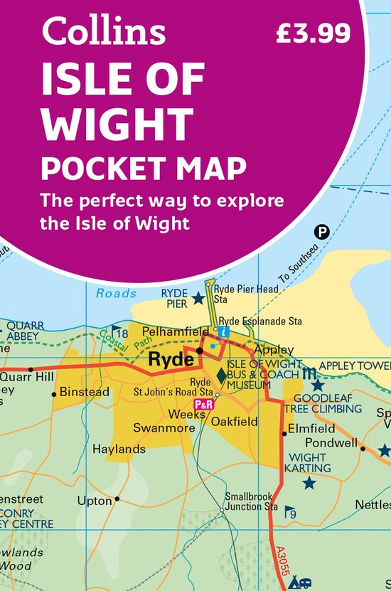 Collins Isle of Wight Pocket Map, de perfecte manier om het eiland te verkennen. £3.99