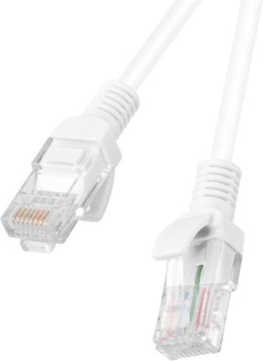 UTP Category 6 Rigid Network Cable Lanberg PCU6-10CC-0200-W White