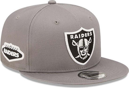 New Era Las Vegas Raiders Team Side Patch Grey 9FIFTY Snapback Cap