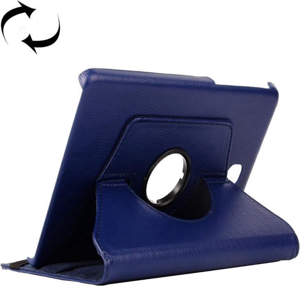 LuxeBass Hoesje geschikt voor Samsung Galaxy Tab A 9.7 T550 Hoes Cover 360 graden draaibare Case Donkerblauw