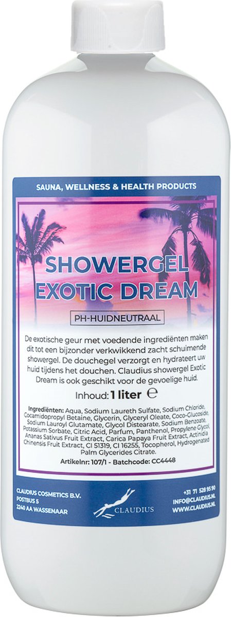 Goedkoopste Claudius Douchegel Exotic Dream 1 liter - Showergel