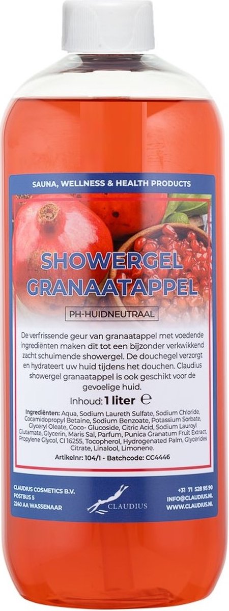 Goedkoopste Claudius Douchegel Granaatappel 1 liter - Showergel