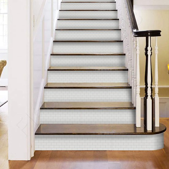 Ulticool Décoration Toilettes carrelages - Bandes de parement en briques Revêtement Mural Carrelage Métro Wit - 15x15 Cuisine - 15 pièces