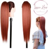 Loxxie® Wrap Around Ponytail Haar Extensions Paardenstaart Extension - Human Hair Blend - Koper Rood - 70 cm