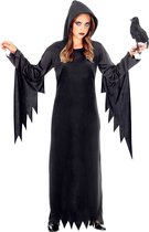 Widmann - Heks & Spider Lady & Voodoo & Duistere Religie Kostuum - Gotische Voodoo Koningin Duistere Zaken - Meisje - Zwart - Maat 164 - Halloween - Verkleedkleding