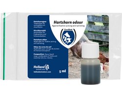 Excellent Hertshoorn geur - Tegen Veren pikken bij kippen & Staartbijten en vechten bij varkens en biggen - 5 ml