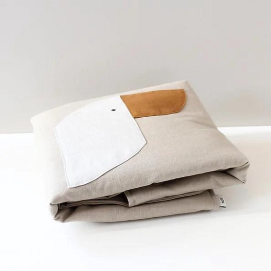 Speelkleed - boxkleed - 100% linnen - eend - baby